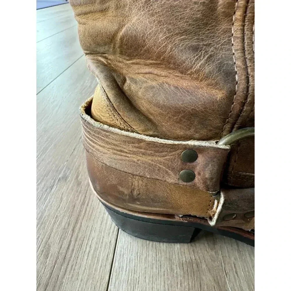 Frye Vintage 12R Harness Motorcycle Riding Boot 77300-3 Boot USA 10M - Picture 8 of 12